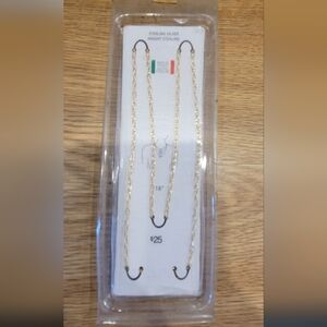Women's Sterling Silver 18 in Gold chain